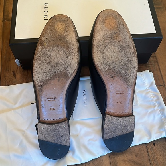 Gucci Princetown Slipper backless leather loafers - black size 41.5 (US 10) - Picture 4 of 13